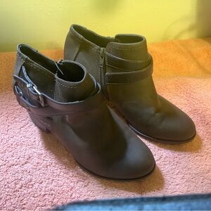 Indigo rd. Brown Ankle Boots with Buckle Detail